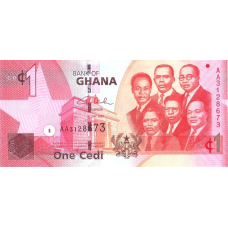P37a Ghana - 1 Cedi Year 2007 P37a Ghana - 1 Cedi Year 2007