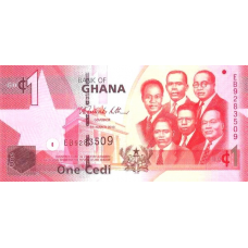 P37c Ghana - 1 Cedi Year 2010 P37c Ghana - 1 Cedi Year 2010