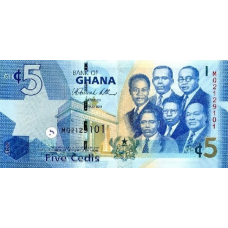 P38c Ghana - 5 Cedis Year 2011 P38c Ghana - 5 Cedis Year 2011