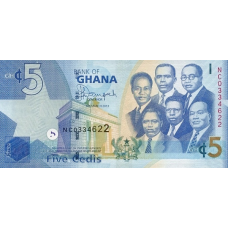 P38d Ghana - 5 Cedis Year 2013 P38d Ghana - 5 Cedis Year 2013