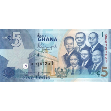 P38f Ghana - 5 Cedis Year 2015 P38f Ghana - 5 Cedis Year 2015