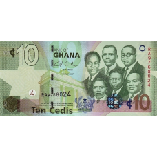 P39a Ghana - 10 Cedis Year 2007 P39a Ghana - 10 Cedis Year 2007