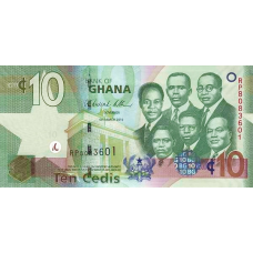 P39b Ghana - 10 Cedis Year 2010 P39b Ghana - 10 Cedis Year 2010