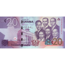 P40a Ghana - 20 Cedis Year 2007 P40a Ghana - 20 Cedis Year 2007