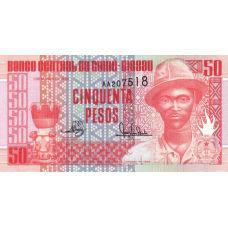 P10 Guinea-Bissau - 50 Pesos Year 1990
