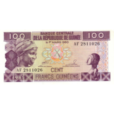 P30 Guinea - 100 Francs Year 1985 P30 Guinea - 100 Francs Year 1985