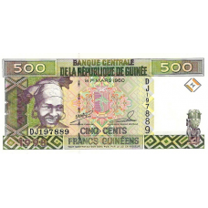 P36 Guinea - 500 Francs Year 1998 P36 Guinea - 500 Francs Year 1998