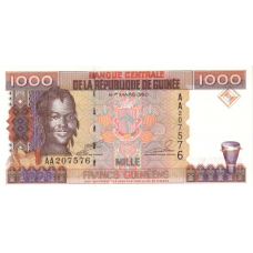 P37 Guinea - 1000 Francs Year 1998 P37 Guinea - 1000 Francs Year 1998