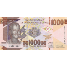 P48b Guinea - 1000 Francs Year 2017