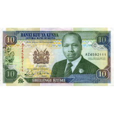 P24e Kenya - 10 Shillings Year 1993