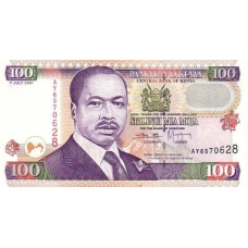 P37f Kenya - 100 Shillings Year 2001