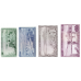 P 7e,8d,9b & 10c Kenya - 10,20,50 &100 Shillings Years 1971-1974 (4 Notes)