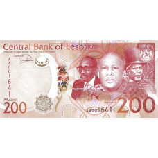 P25a Lesotho - 200 Maloti Year 2015