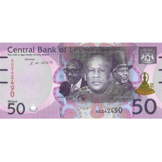 (036) ** PNew (PN28b) Lesotho - 50 Maloti (2024 (2025))