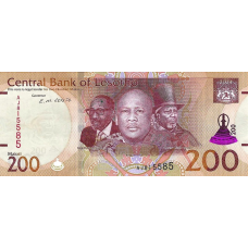 (038) ** PNew (PN30b) Lesotho - 200 Maloti (2024 (2025))