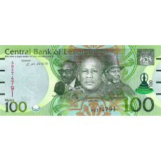(037) ** PNew (PN29b) Lesotho - 100 Maloti (2024 (2025))
