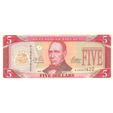 P26a Liberia - 5 Dollars Year 2003