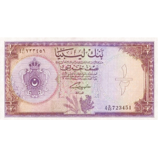 P24 Libya - ½ Pound Year 1963 (Condition: Unc-) P24 Libya - ½ Pound Year 1963 (Condition: Unc-)