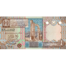 P62 Libya - ¼ Dinar Year ND (2002) P62 Libya - ¼ Dinar Year ND (2002)