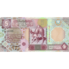 P65a Libya - 5 Dinars Year ND (2002) P65a Libya - 5 Dinars Year ND (2002)