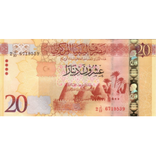 P83 Libya - 20 Dinars Year ND (2016) P83 Libya - 20 Dinars Year ND (2016)