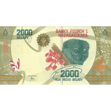 P101 Madagascar - 2000 Ariary Year ND (2017)