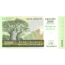 P 93 Madagascar - 2000 Ariary Year 2007 (Comm)