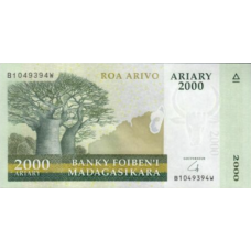 P 96 Madagascar - 1000 Ariary Year ND (2007-2014) (Hybrid)