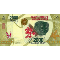 (000947) ** PNew (PN101d) Madagascar - 2000 Ariary (New Sign. & New Sec. Strip) (000947) ** PNew (PN101d) Madagascar - 2000 Ariary (New Sign. & New Sec. Strip)