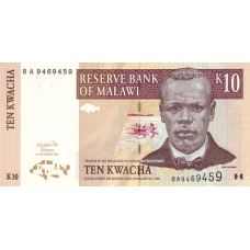 P43b Malawi - 10 Kwacha Year 2003 P43b Malawi - 10 Kwacha Year 2003