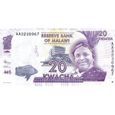 P57a Malawi - 20 Kwacha Year 2012 P57a Malawi - 20 Kwacha Year 2012