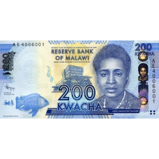 P60a Malawi - 200 Kwacha Year 2012 P60a Malawi - 200 Kwacha Year 2012