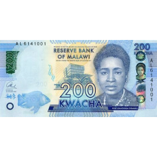 P60c Malawi - 200 Kwacha Year 2016 P60c Malawi - 200 Kwacha Year 2016