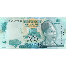 P64c Malawi - 50 Kwacha Year 2016 P64c Malawi - 50 Kwacha Year 2016