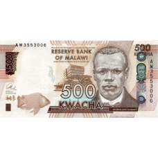 P66a Malawi - 500 Kwacha Year 2014 P66a Malawi - 500 Kwacha Year 2014