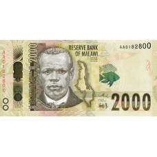 P69 Malawi - 2000 Kwacha Year 2016 P69 Malawi - 2000 Kwacha Year 2016