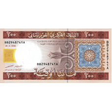 P11b Mauritania - 200 Ouguiya Year 2006 P11b Mauritania - 200 Ouguiya Year 2006