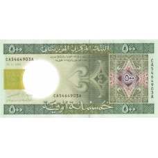 P12a Mauritania - 500 Ouguiya Year 2004 P12a Mauritania - 500 Ouguiya Year 2004