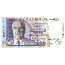 P43 Mauritius - 50 Rupees Year 1998 P43 Mauritius - 50 Rupees Year 1998