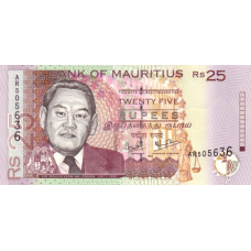 P49a Mauritius - 25 Rupees Year 1999 P49a Mauritius - 25 Rupees Year 1999