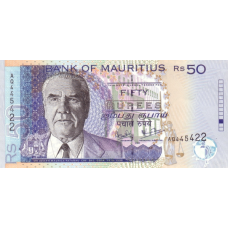 P50c Mauritius - 50 Rupees Year 2003 P50c Mauritius - 50 Rupees Year 2003