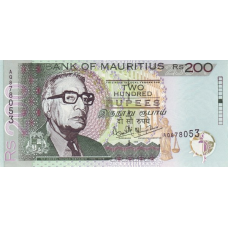 P52b Mauritius - 200 Rupees Year 2001 P52b Mauritius - 200 Rupees Year 2001
