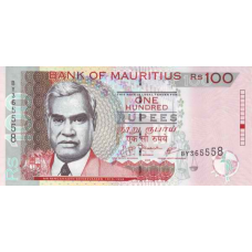 P56c Mauritius - 100 Rupees Year 2009 P56c Mauritius - 100 Rupees Year 2009