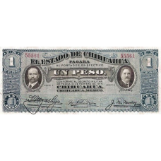 (357) Mexico PS529 - 1 Peso Year 1915 (Revolutionary) (357) Mexico PS529 - 1 Peso Year 1915 (Revolutionary)