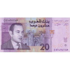P68 Morocco - 20 Dirhams Year 2005 P68 Morocco - 20 Dirhams Year 2005