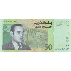 P69 Morocco - 50 Dirhams Year 2002 P69 Morocco - 50 Dirhams Year 2002