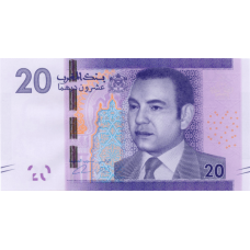 P74 Morocco - 20 Dirhams Year 2013 P74 Morocco - 20 Dirhams Year 2013
