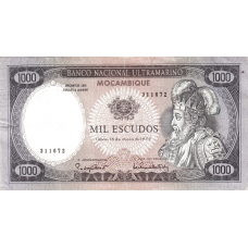 P112a Mozambique - 1000 Escudos Year 1972 P112a Mozambique - 1000 Escudos Year 1972