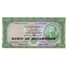 P117 Mozambique - 100 Escudos Year 1961 (1976) P117 Mozambique - 100 Escudos Year 1961 (1976)