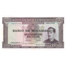 (247) Mozambique P118 - 500 Escudos (1967)